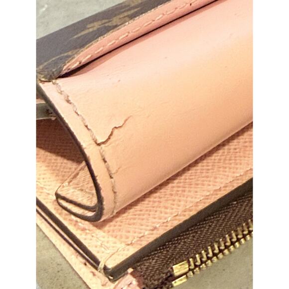 Louis Vuitton Monogram Canvas Rosalie Coin Purse Wallet Pink Interior - Picture 6 of 6